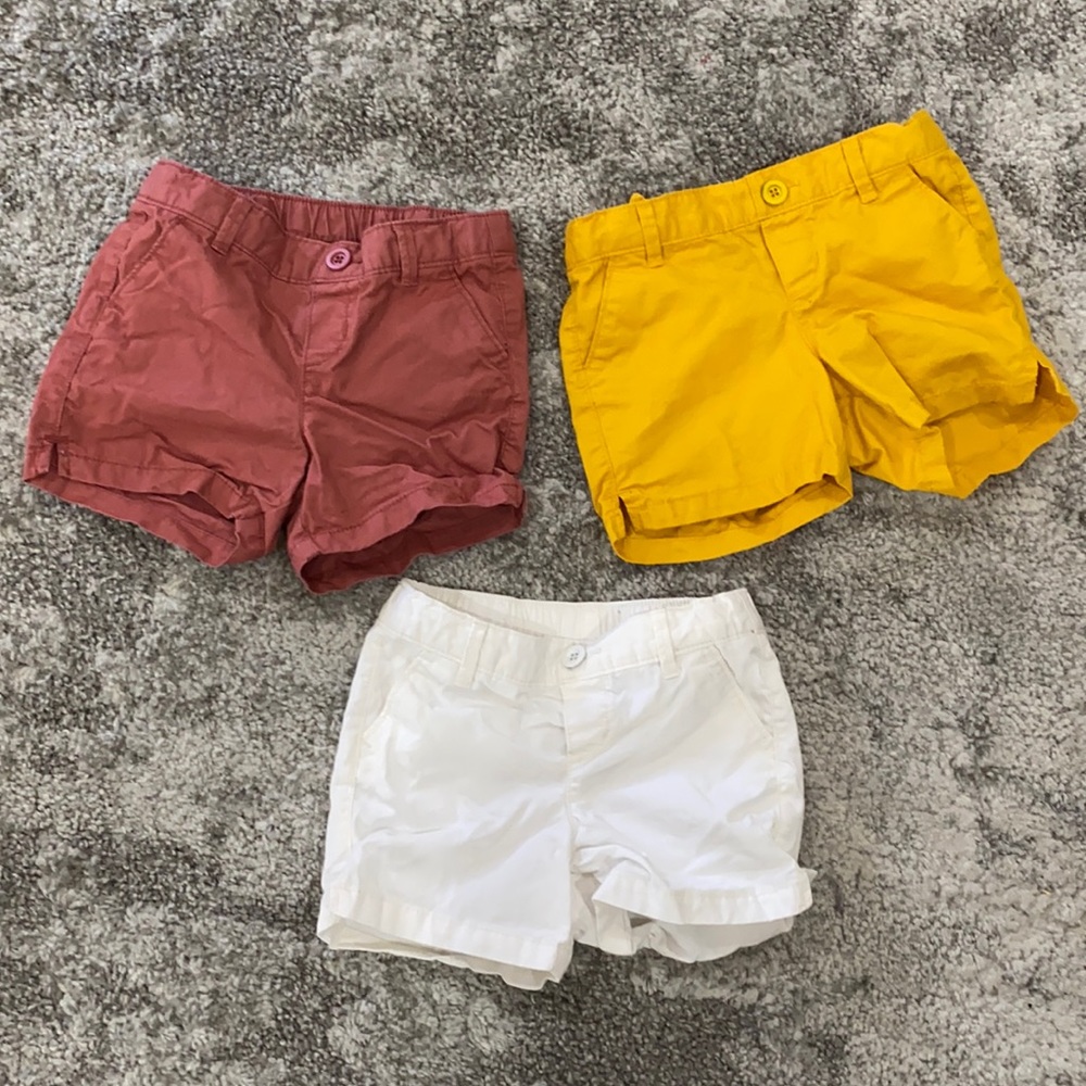 Old Navy Girls Shorts size 5t 3 three pairs lot bundle